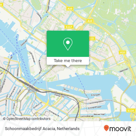 Schoonmaakbedrijf Acacia, Johan van Hasseltweg 96 map