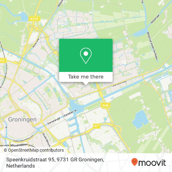 Speenkruidstraat 95, 9731 GR Groningen Karte