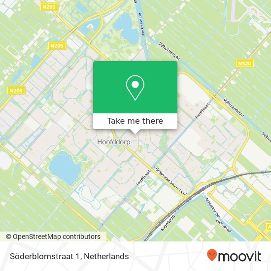 Söderblomstraat 1, 2131 GA Hoofddorp map