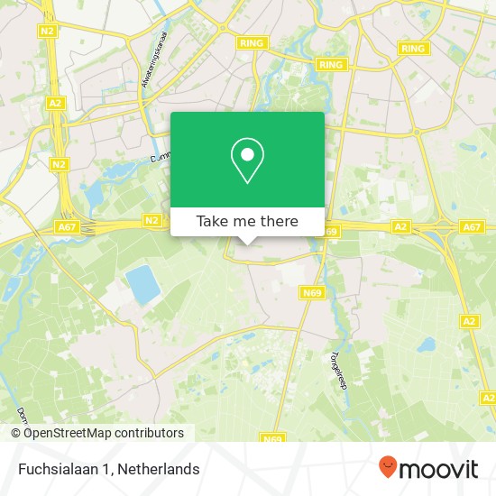 Fuchsialaan 1, 5582 AK Aalst map