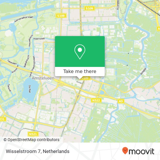 Wisselstroom 7, 1181 VX Amstelveen map