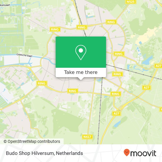 Budo Shop Hilversum, Gijsbrecht van Amstelstraat 67 map