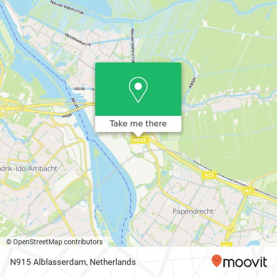 N915 Alblasserdam, 2952 Alblasserdam map