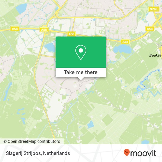 Slagerij Strijbos, De Hovel map
