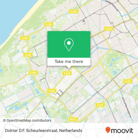 Dokter D.F. Scheurleerstraat, 2552 ML Den Haag map