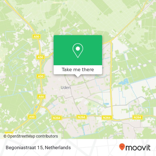 Begoniastraat 15, 5402 ZE Uden map