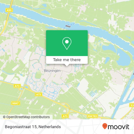 Begoniastraat 15, 6641 BR Beuningen map