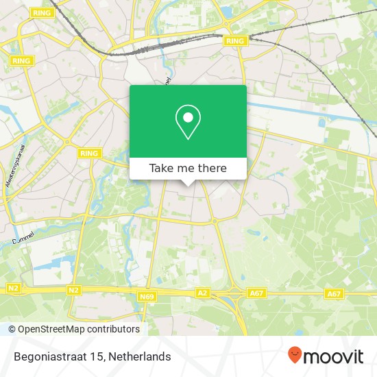 Begoniastraat 15, 5644 NA Eindhoven map