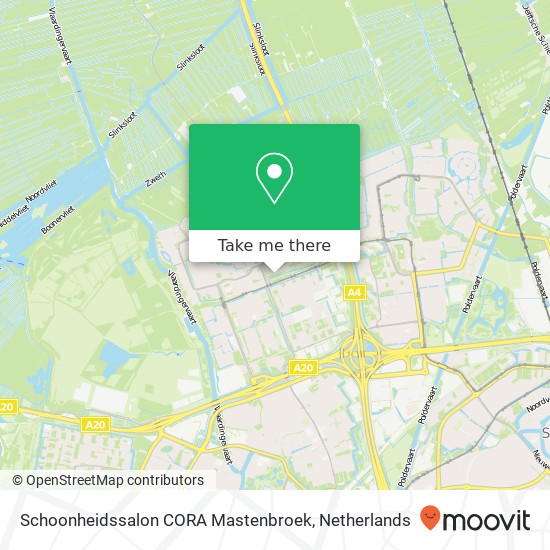 Schoonheidssalon CORA Mastenbroek map