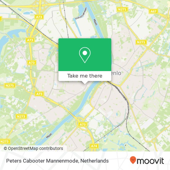 Peters Cabooter Mannenmode, Kloosterstraat 9 map