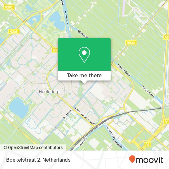 Boekelstraat 2, 2131 WT Hoofddorp Karte