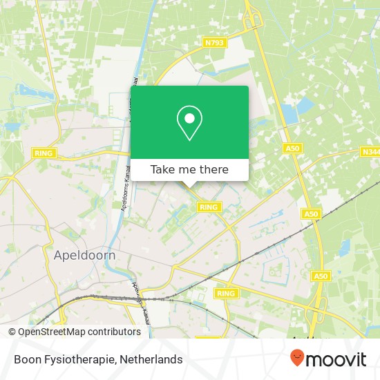 Boon Fysiotherapie, Laan van Zevenhuizen map