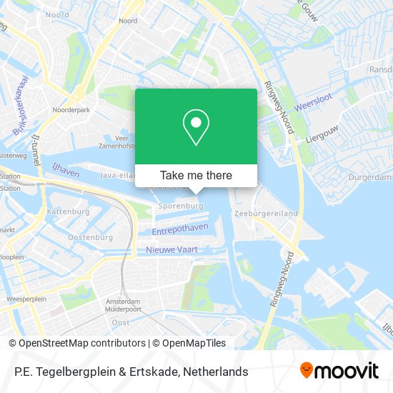 P.E. Tegelbergplein & Ertskade map