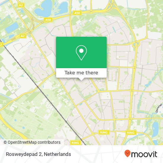 Rosweydepad 2, 5624 GX Eindhoven map