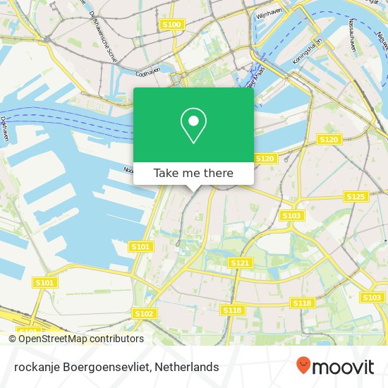 rockanje Boergoensevliet, 3082 KG Rotterdam map