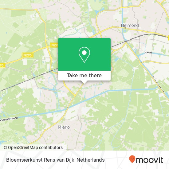 Bloemsierkunst Rens van Dijk, Houtsestraat 67 map