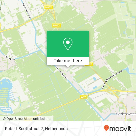 Robert Scottstraat 7, 7825 AR Emmen Karte