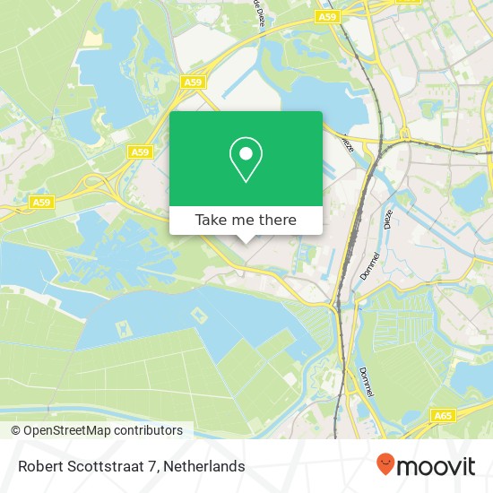 Robert Scottstraat 7, 5223 TS 's-Hertogenbosch map