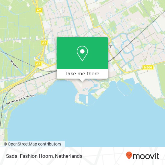 Sadal Fashion Hoorn, Nieuwstraat 2 map