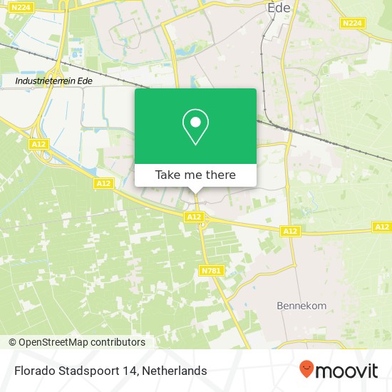 Florado Stadspoort 14, Stadspoort 14 map