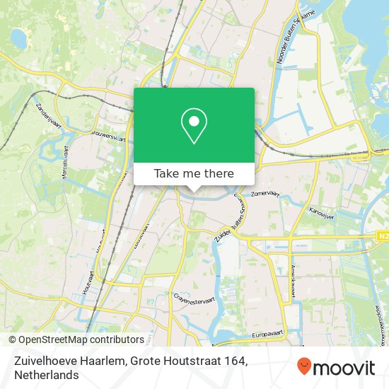 Zuivelhoeve Haarlem, Grote Houtstraat 164 map