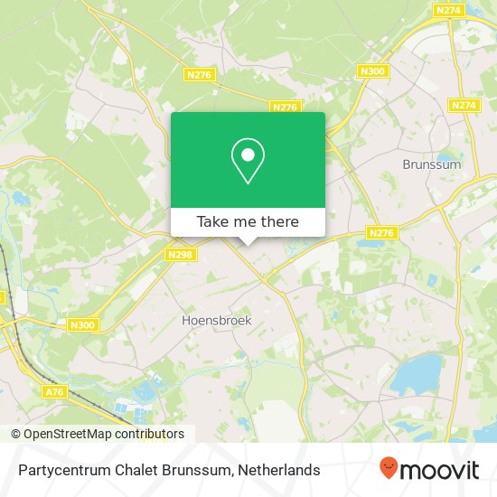 Partycentrum Chalet Brunssum map