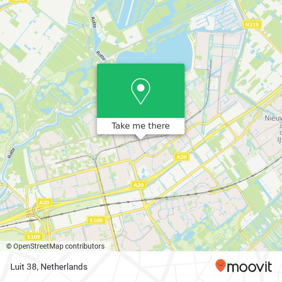 Luit 38, 3068 LR Rotterdam map