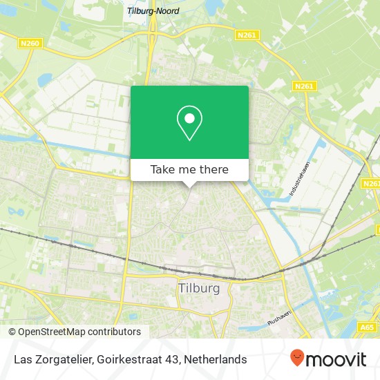 Las Zorgatelier, Goirkestraat 43 map