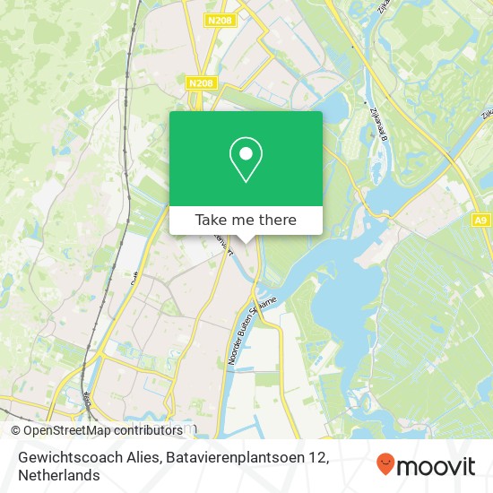 Gewichtscoach Alies, Batavierenplantsoen 12 map