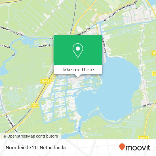 Noordeinde 20, 2371 CN Roelofarendsveen map