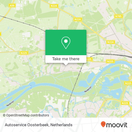 Autoservice Oosterbeek map
