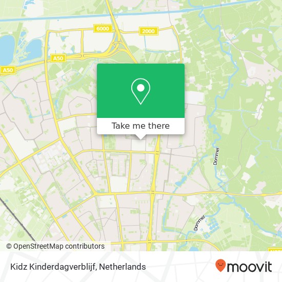 Kidz Kinderdagverblijf, Grobbendonkstraat 20 map