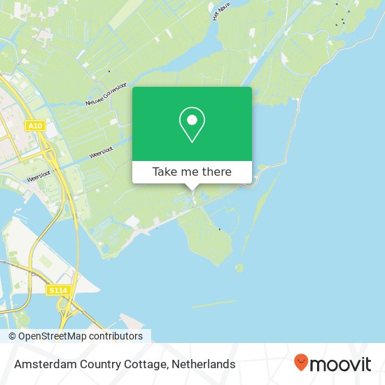 Amsterdam Country Cottage map