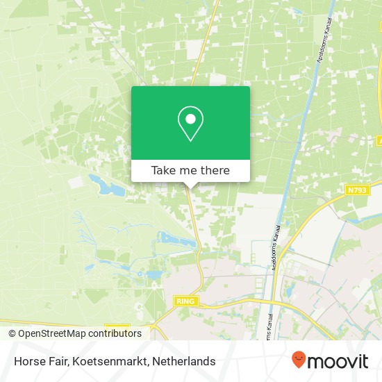 Horse Fair, Koetsenmarkt, Bentweideweg map