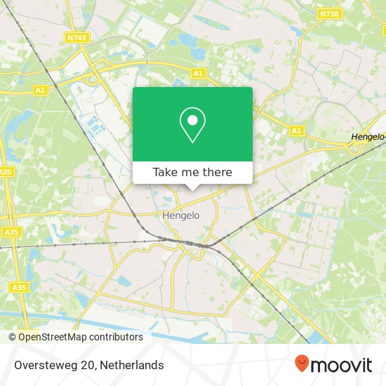 Oversteweg 20, 7556 TZ Hengelo Karte