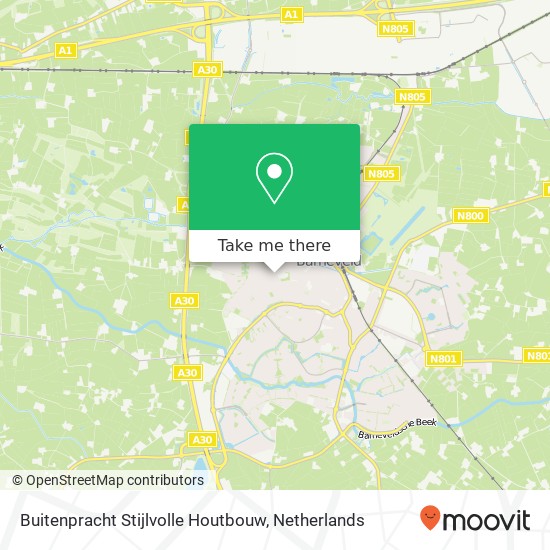 Buitenpracht Stijlvolle Houtbouw, Kallenbroekerweg 3 map
