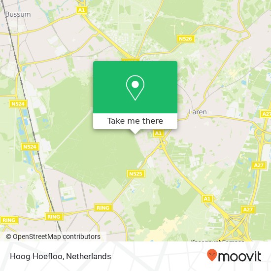 Hoog Hoefloo, 1251 Laren map