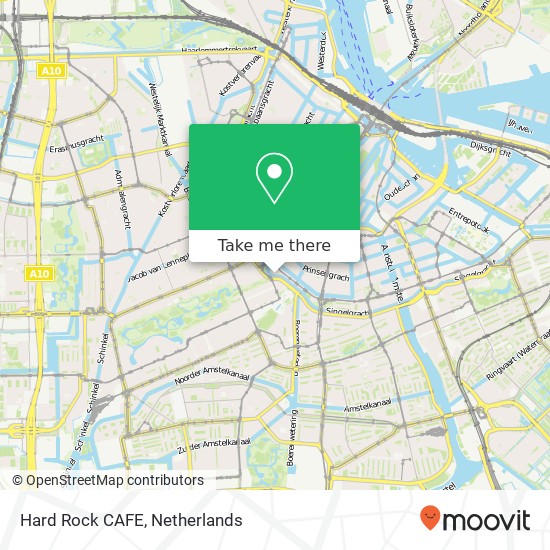 Hard Rock CAFE, Max Euweplein 57 map