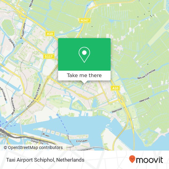 Taxi Airport Schiphol map