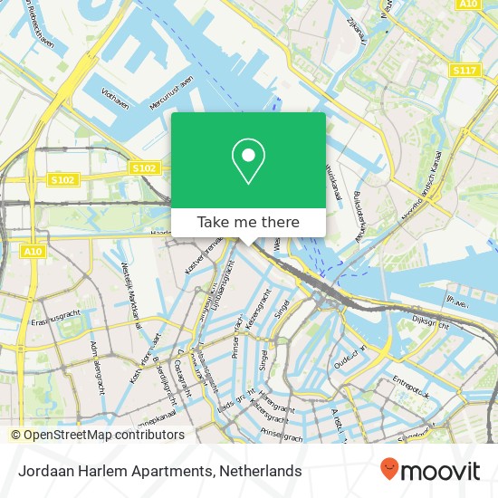 Jordaan Harlem Apartments, Haarlemmerdijk 140 map