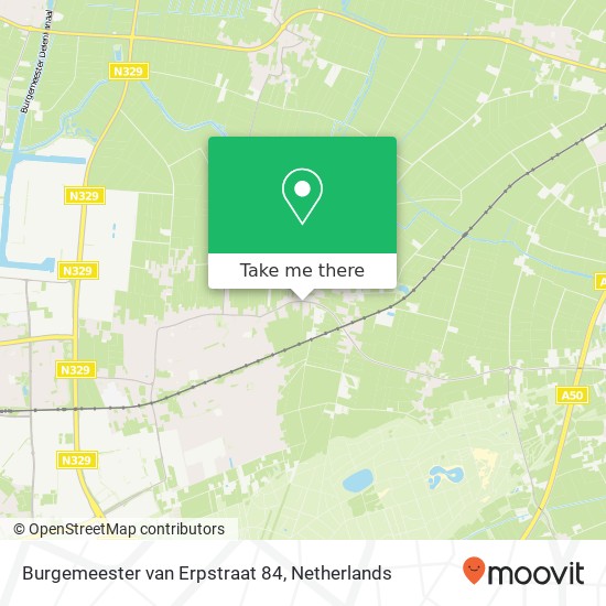 Burgemeester van Erpstraat 84, 5351 AZ Berghem map