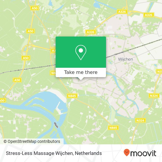 Stress-Less Massage Wijchen, Zesakkers 2018 map