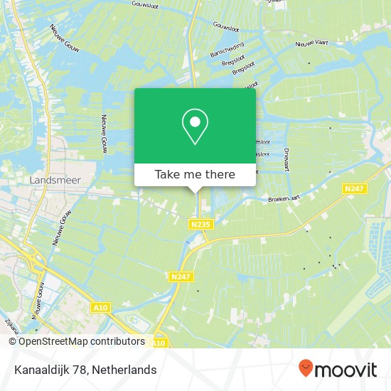 Kanaaldijk 78, 1121 NZ Landsmeer map