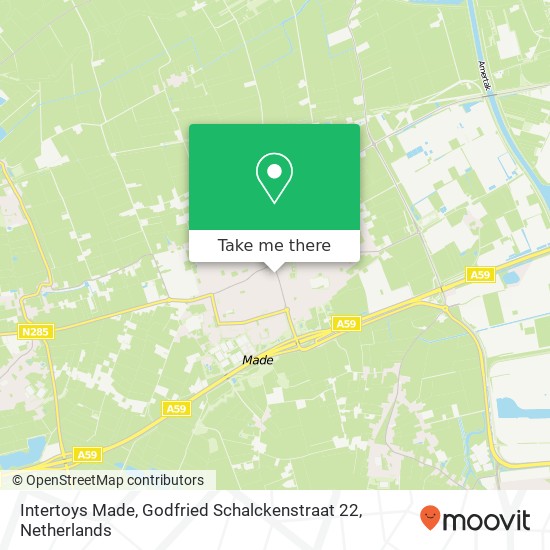 Intertoys Made, Godfried Schalckenstraat 22 map