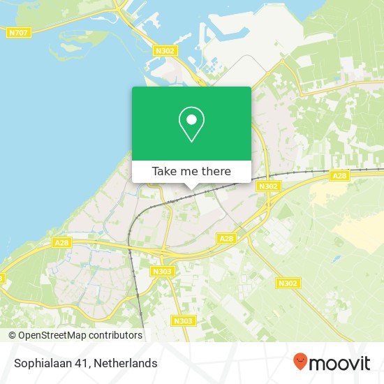 Sophialaan 41, 3842 KE Harderwijk map