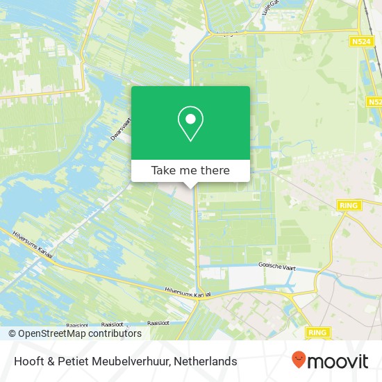 Hooft & Petiet Meubelverhuur, Zuidsingel map