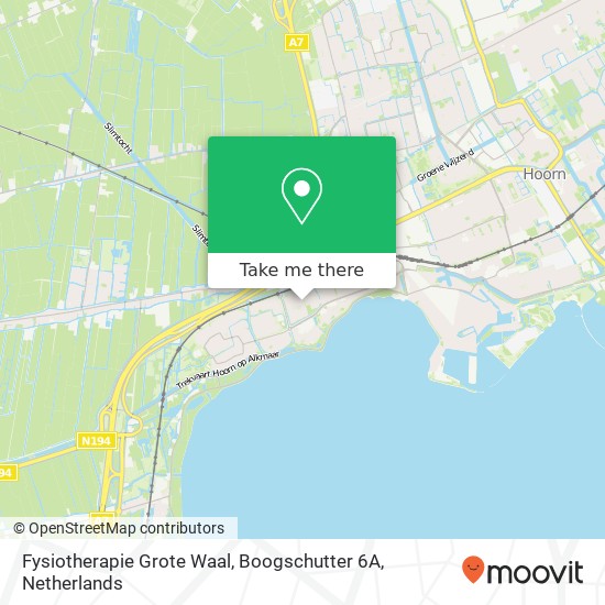 Fysiotherapie Grote Waal, Boogschutter 6A map