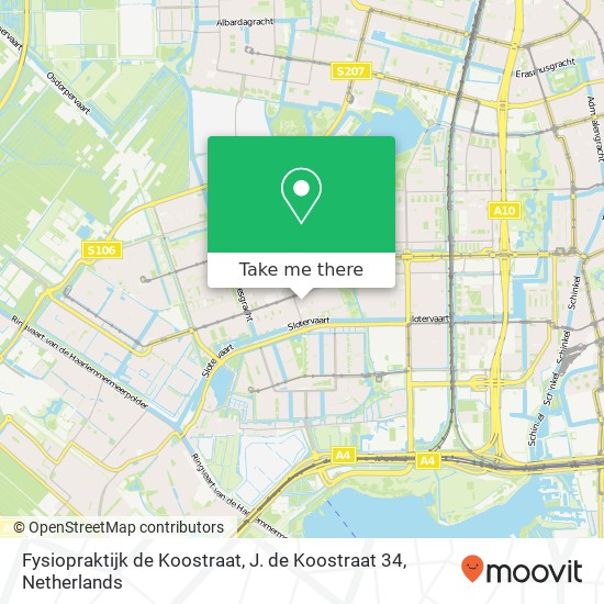 Fysiopraktijk de Koostraat, J. de Koostraat 34 map