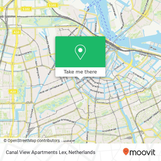 Canal View Apartments Lex, Leidsegracht 74 Karte