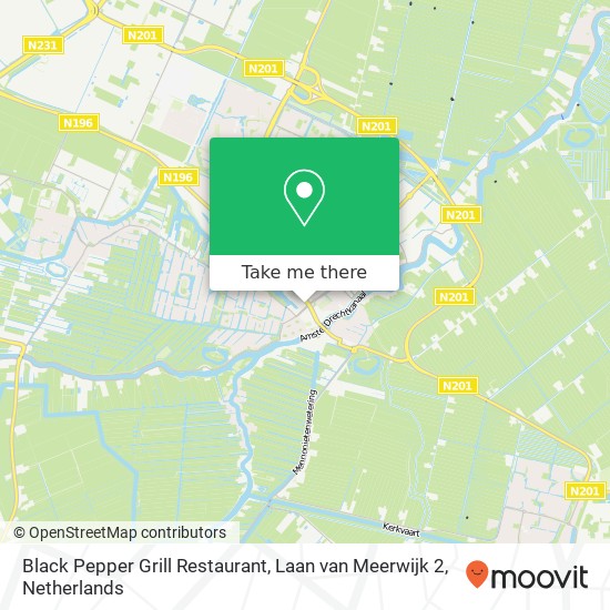 Black Pepper Grill Restaurant, Laan van Meerwijk 2 map